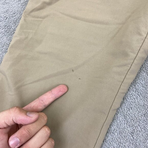 Under Armour Mens 34x32 (Fits 34x30) Khaki Golf Pants Straight Leg Chino FLAWS - Picture 4 of 11